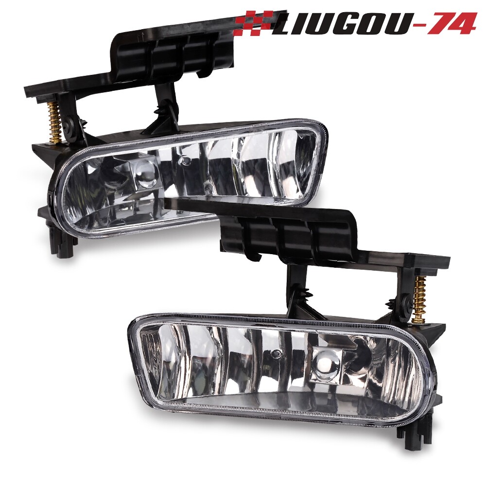 Fit For 00-06 Chevy Silverado Tahoe Suburban Bumper Fog Lights Driving Lamps