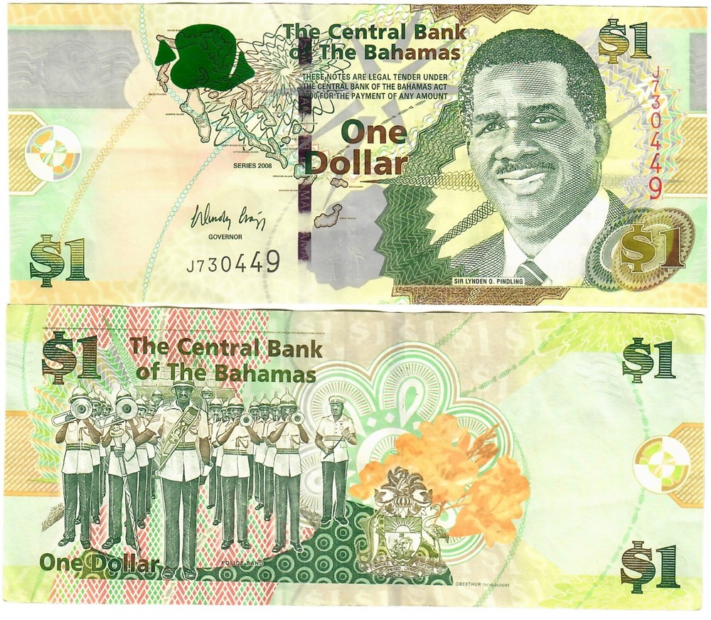 Bahamas 1 Dollar 2008 VF "Craigg"