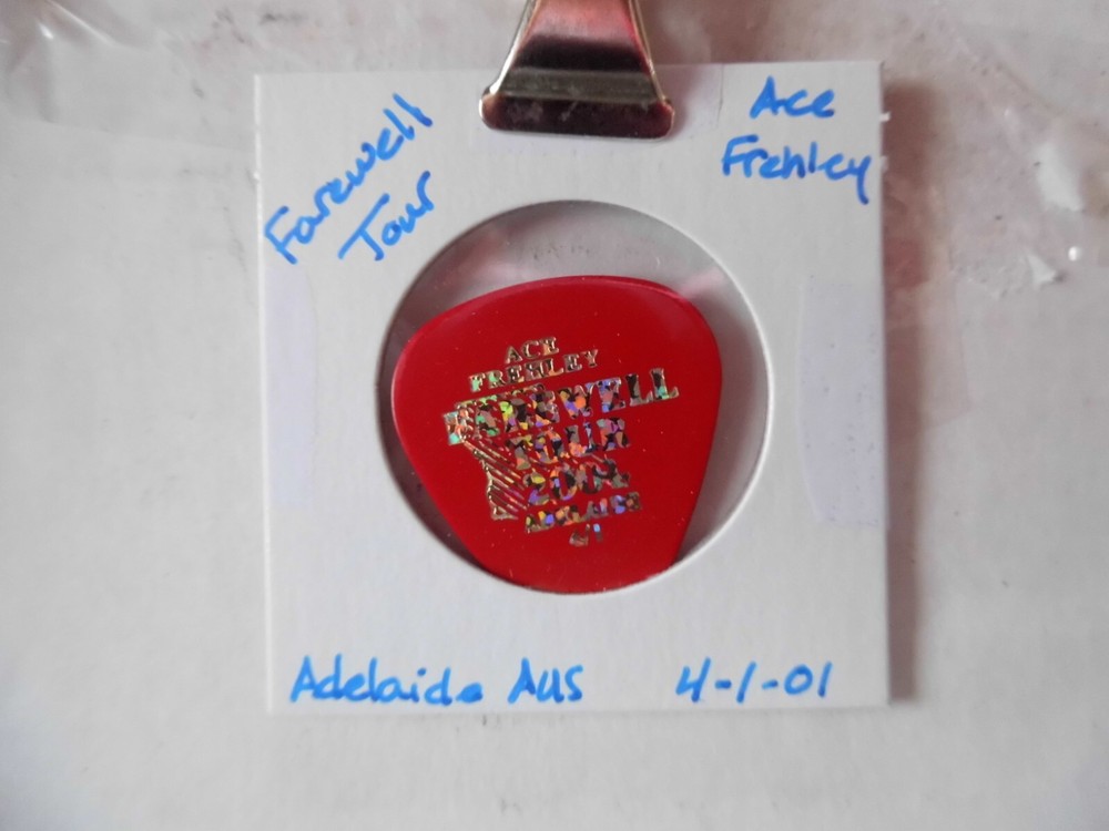 KISS "ACE FREHLEY" 4/1/01 GUITAR PICK~READ DESCRIPTION #9 ~14