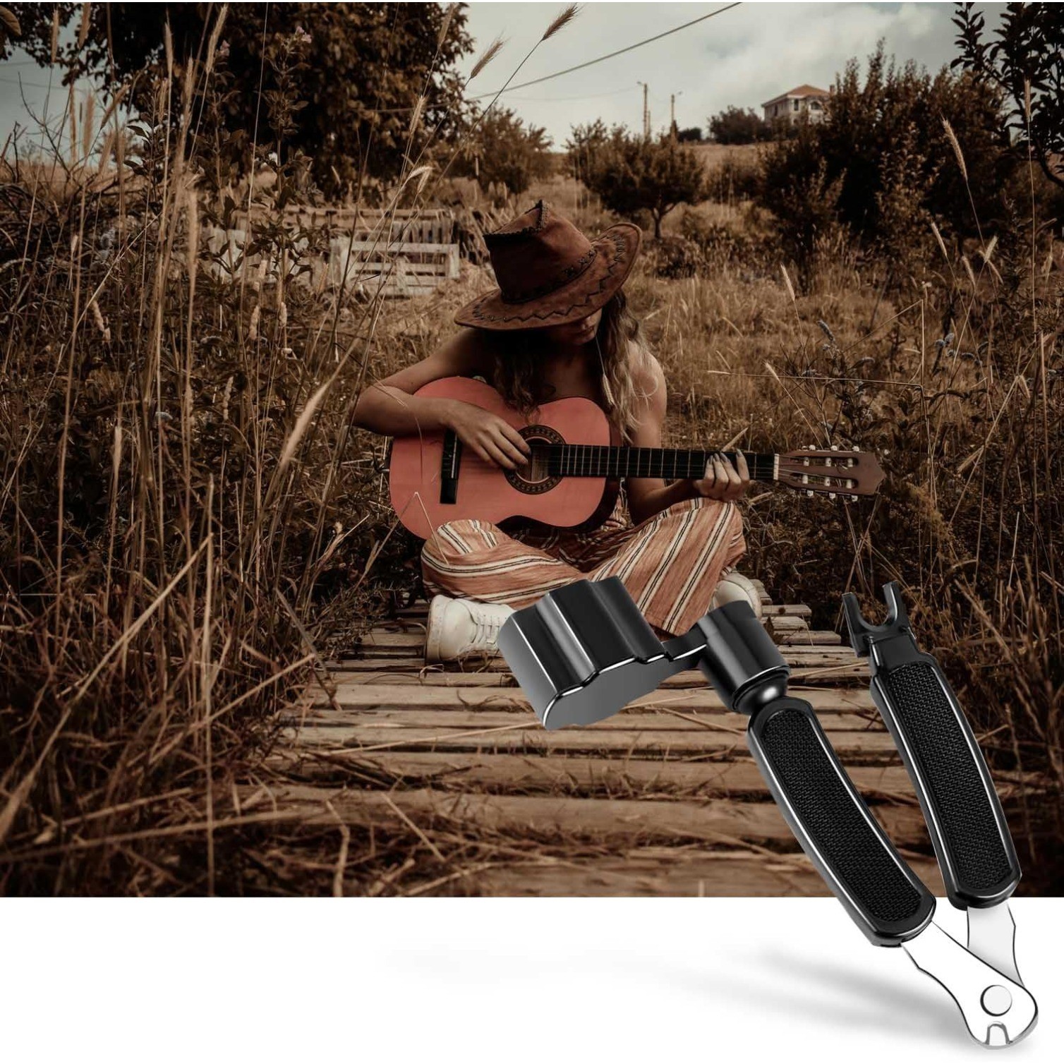 Guitar String Winder Cutter Pin Puller, 3 In 1 Guitar Maintenance Tool