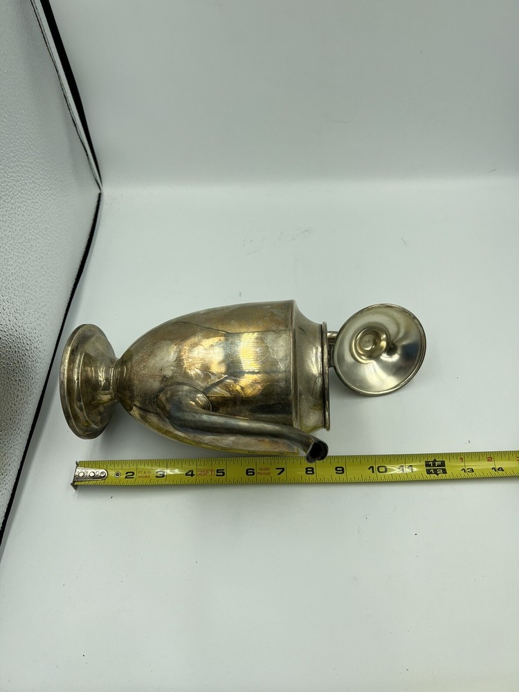 William Rogers Teapot ~ Coffee Server ~ Hinged Lid~ Silver Plated ~ 775