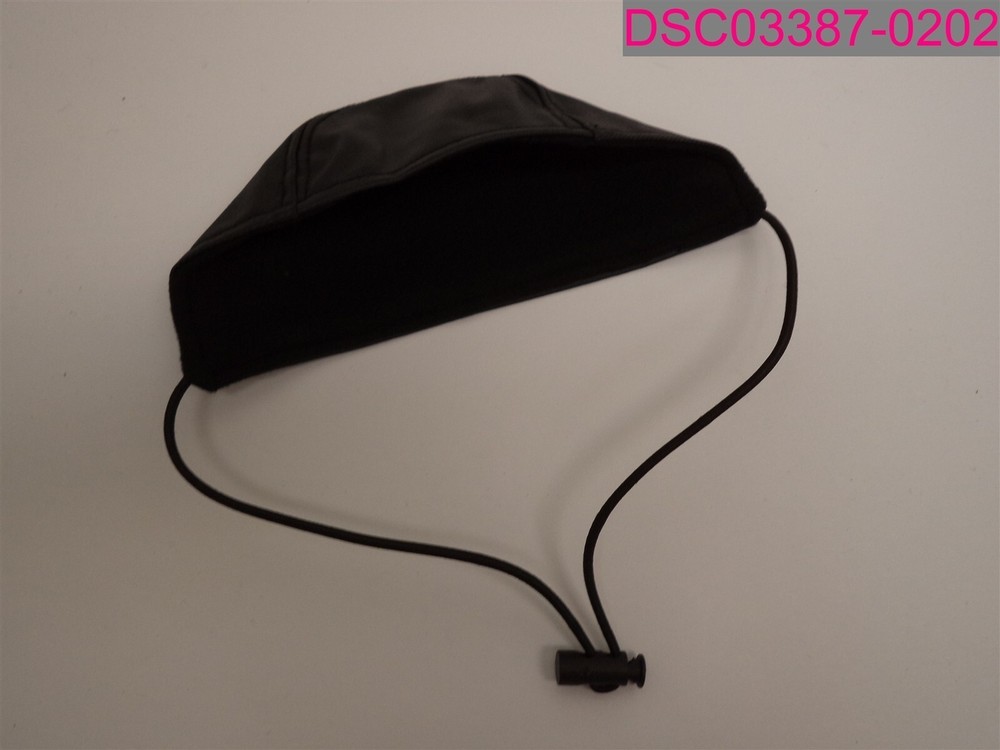 QTY=2: Dog Muzzle Solid Black Adjustable Length Size 01 (XS)