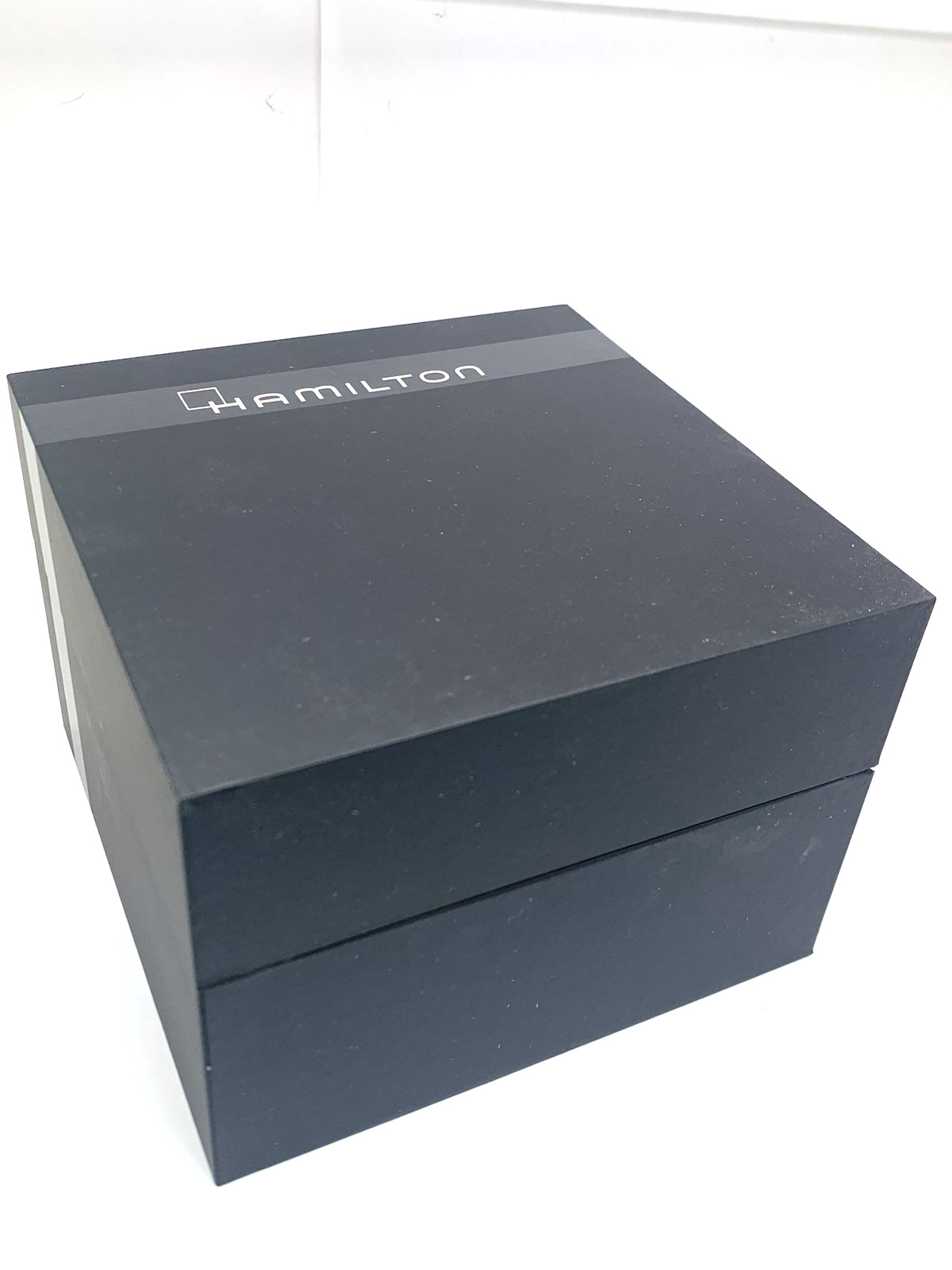 Hamilton Watch Box Presentation Black Cardboard Display Empty