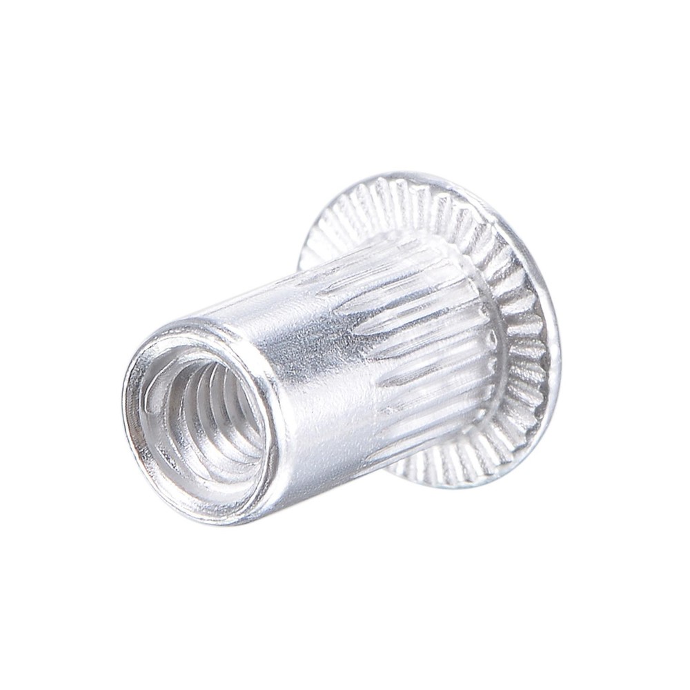 M3 Rivet Nuts Aluminium Alloy Knurled Flat Head Threaded Insert 25pcs