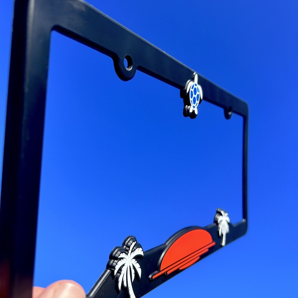 Turtle License Plate Frame Bracket-Beach-Ocean