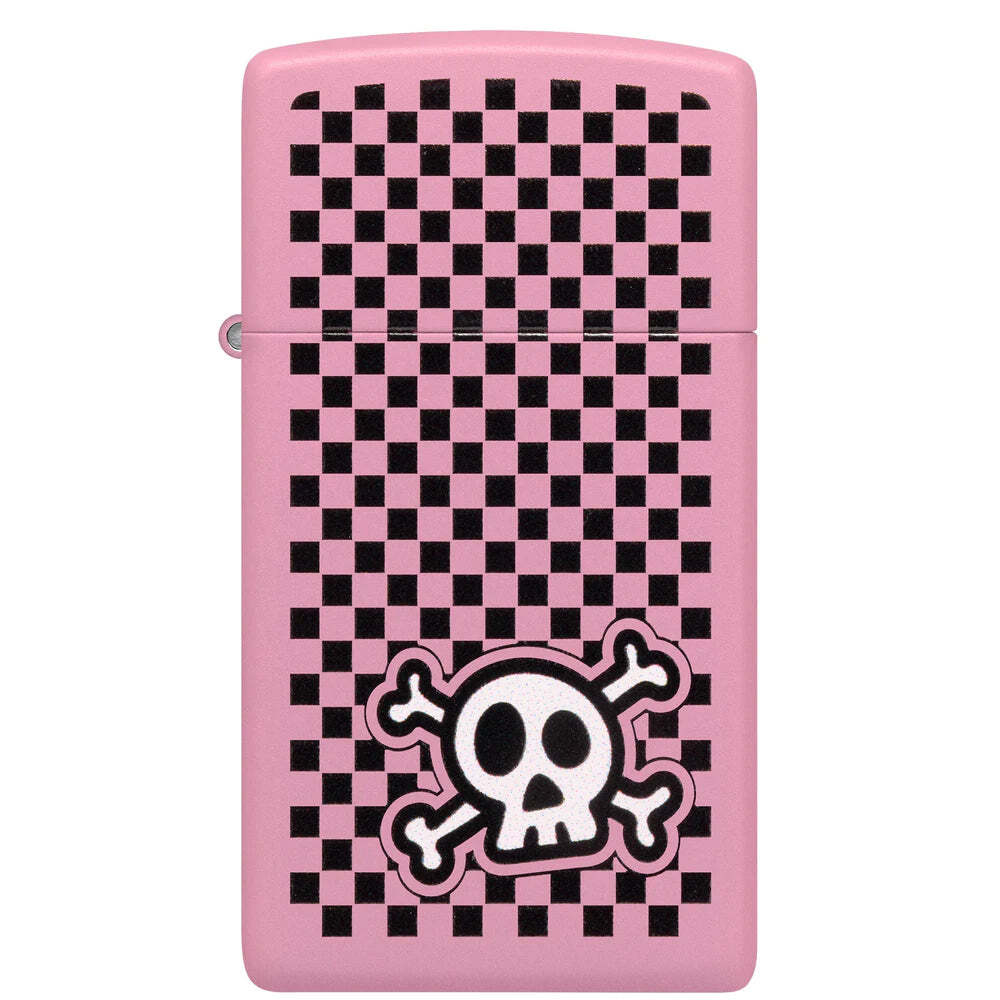 Zippo Checkered Skull Design