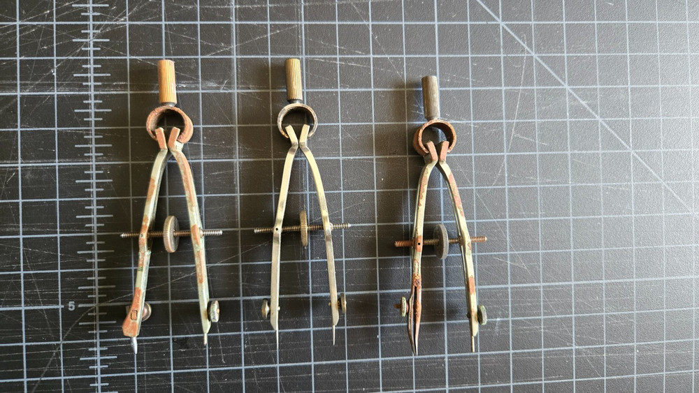 Complete Vintage Noris Drafting Tool Set (with original case)