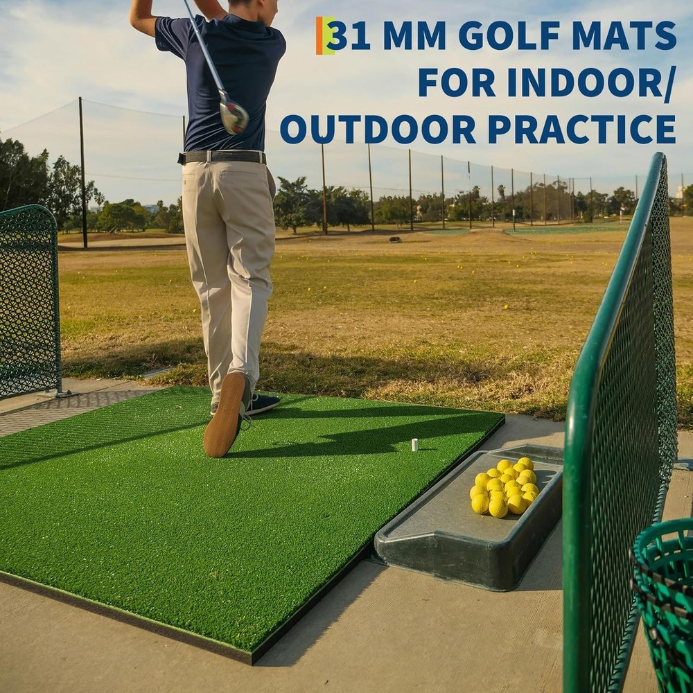 5 x 5 Golf Hitting Mat Premium Turf for Realistic Practice Experience