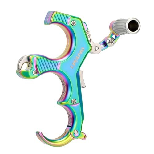 Adjustable 3&4 Finger Thumb Bow Release Aid for Archery Compound - Trigger Press