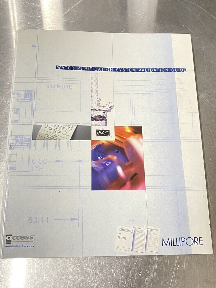 Millipore Water Purification System- Users Guide / Instruction Book / Manual