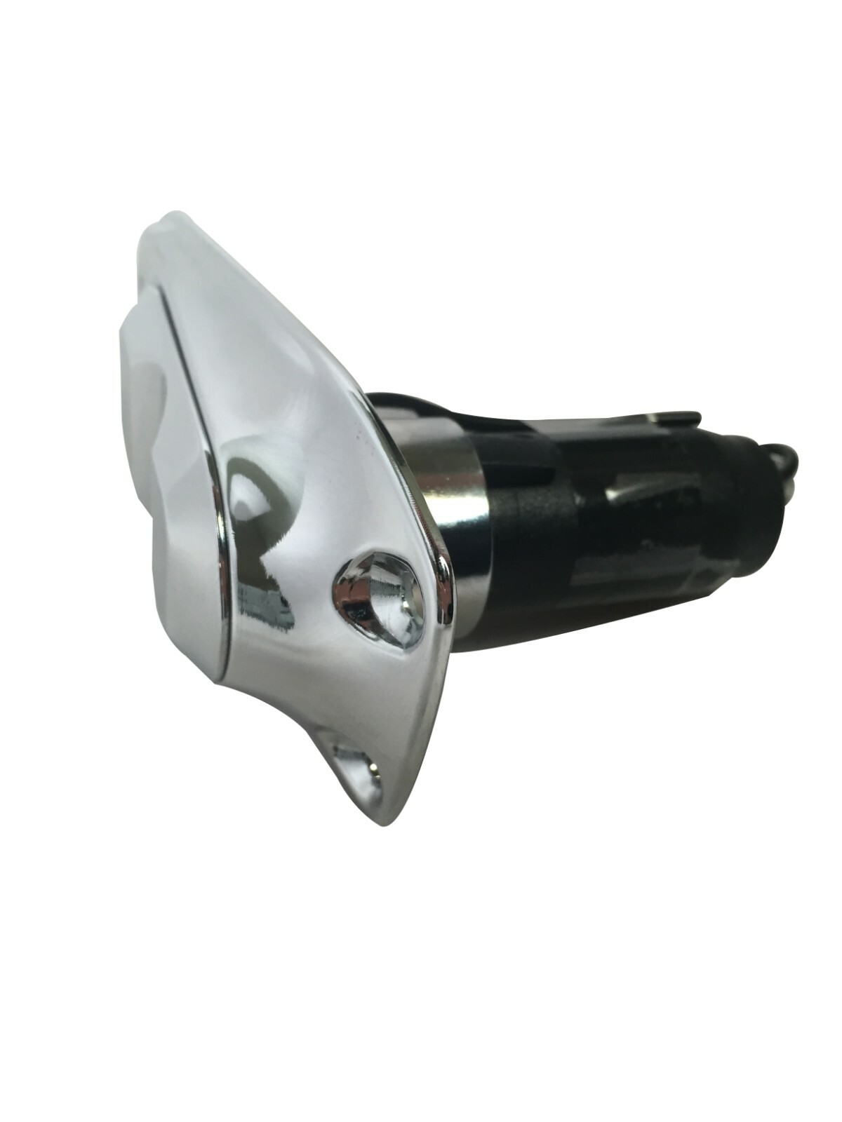 Marine Boat Navigation All-Round White Stern Pole Light 24", 2-Prong Chrome Base