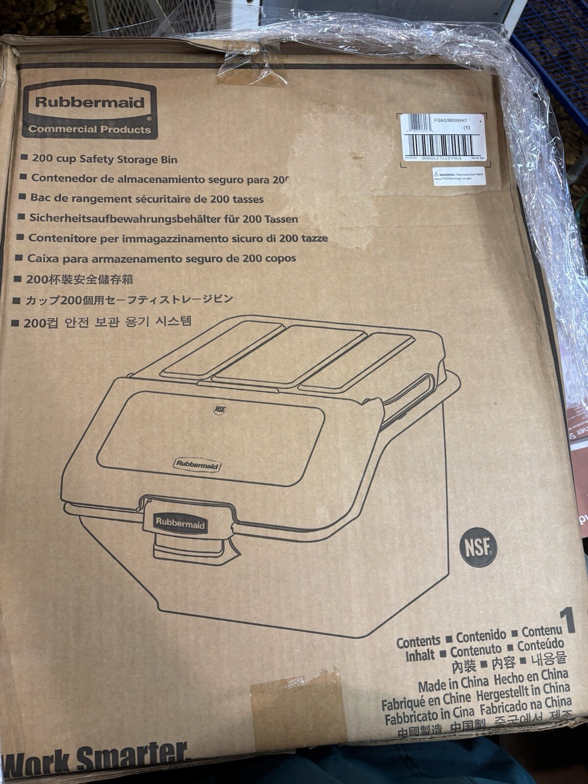 Rubbermaid FG9G5800WHT 200 Cup Pro Save Ingredient Bin Combo