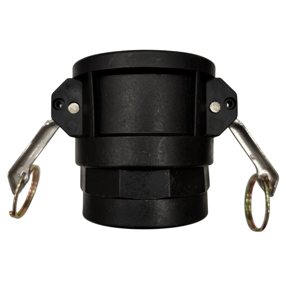 2″ Polypropylene Camlock Type D – Female Coupler × Female Thread