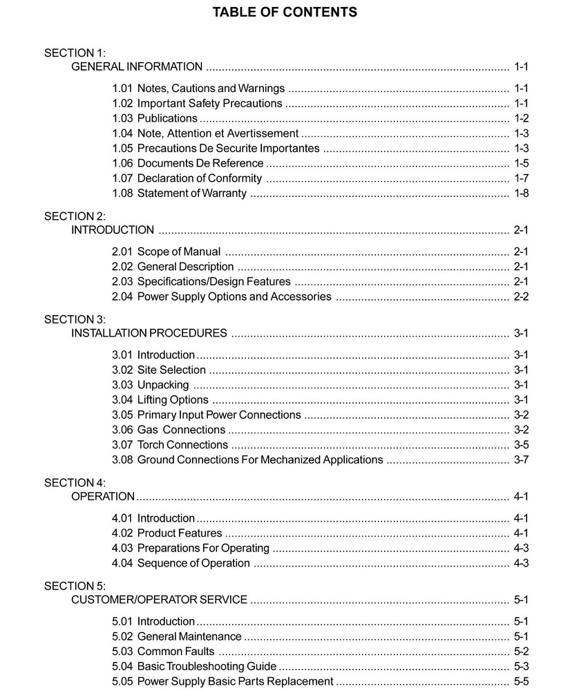 Thermal Dynamics CutMaster 50, 75, & 100 Plasma Cutter Operating Manual *988