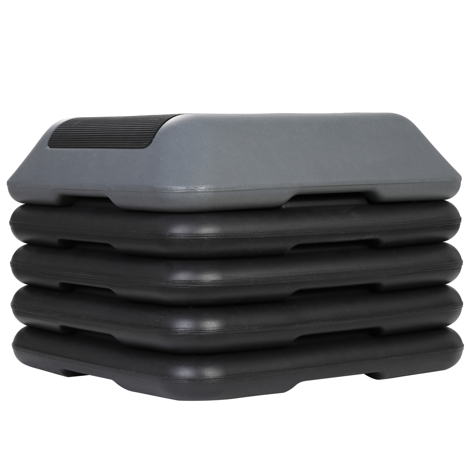 2PCS 16"x16"Aerobic Step Platform Exercise Workout Aerobic Stepper 4" - 12"