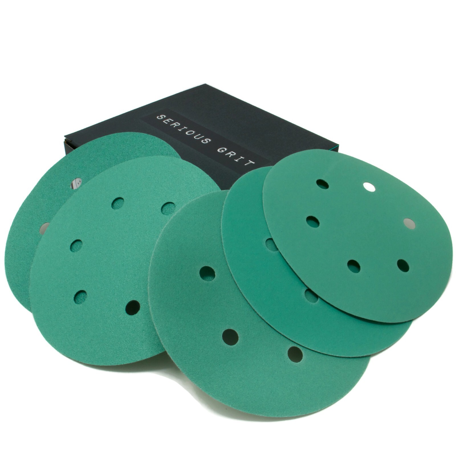 6 Inch Sanding Discs 6 Hole 40-800 Grit Hook & Loop Sandpaper for Orbital Sander