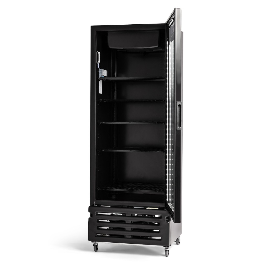 19 Cubic Ft PEAKCOLD PLUS Upright Display Cooler-Black