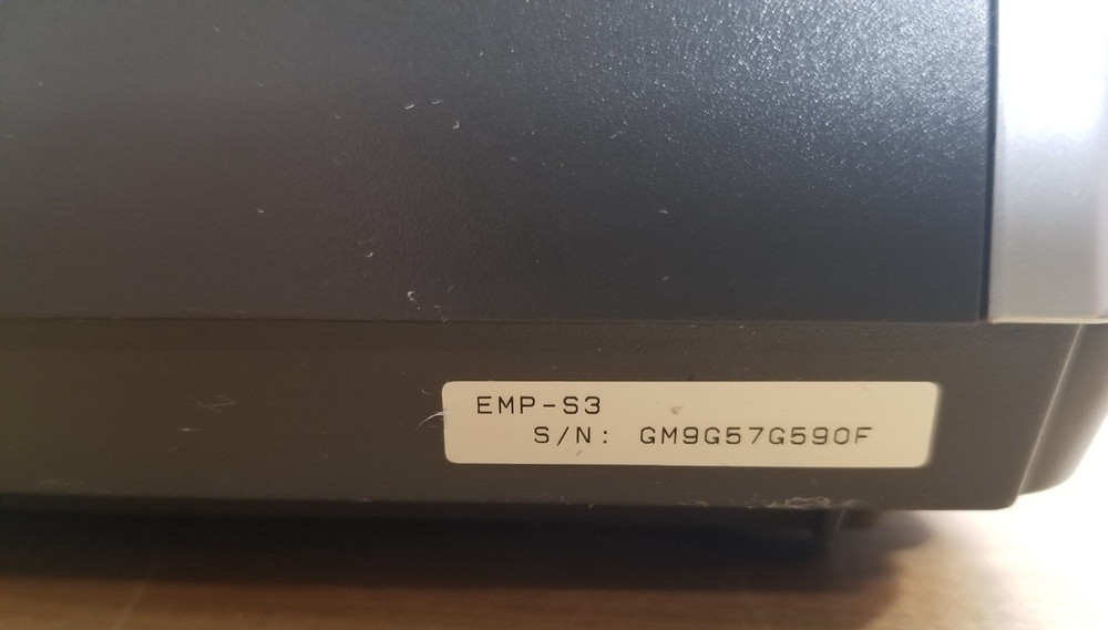 Epson PowerLite EMP-S3 LCD Desktop Projector