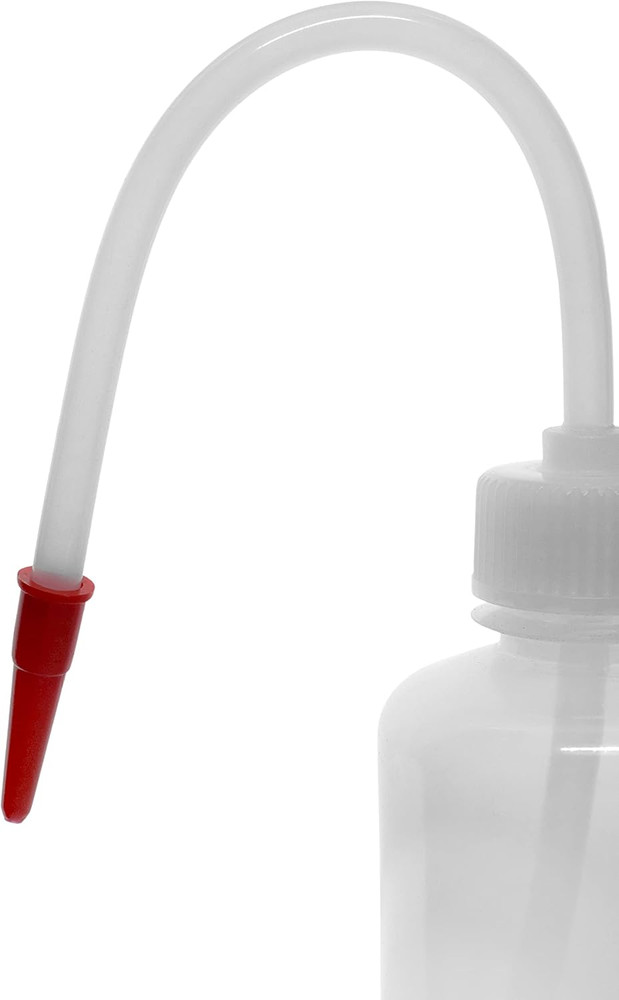 Wash Bottle, 125Ml - Polyethylene - Translucent, Unbreakable - Screw Cap with Fl