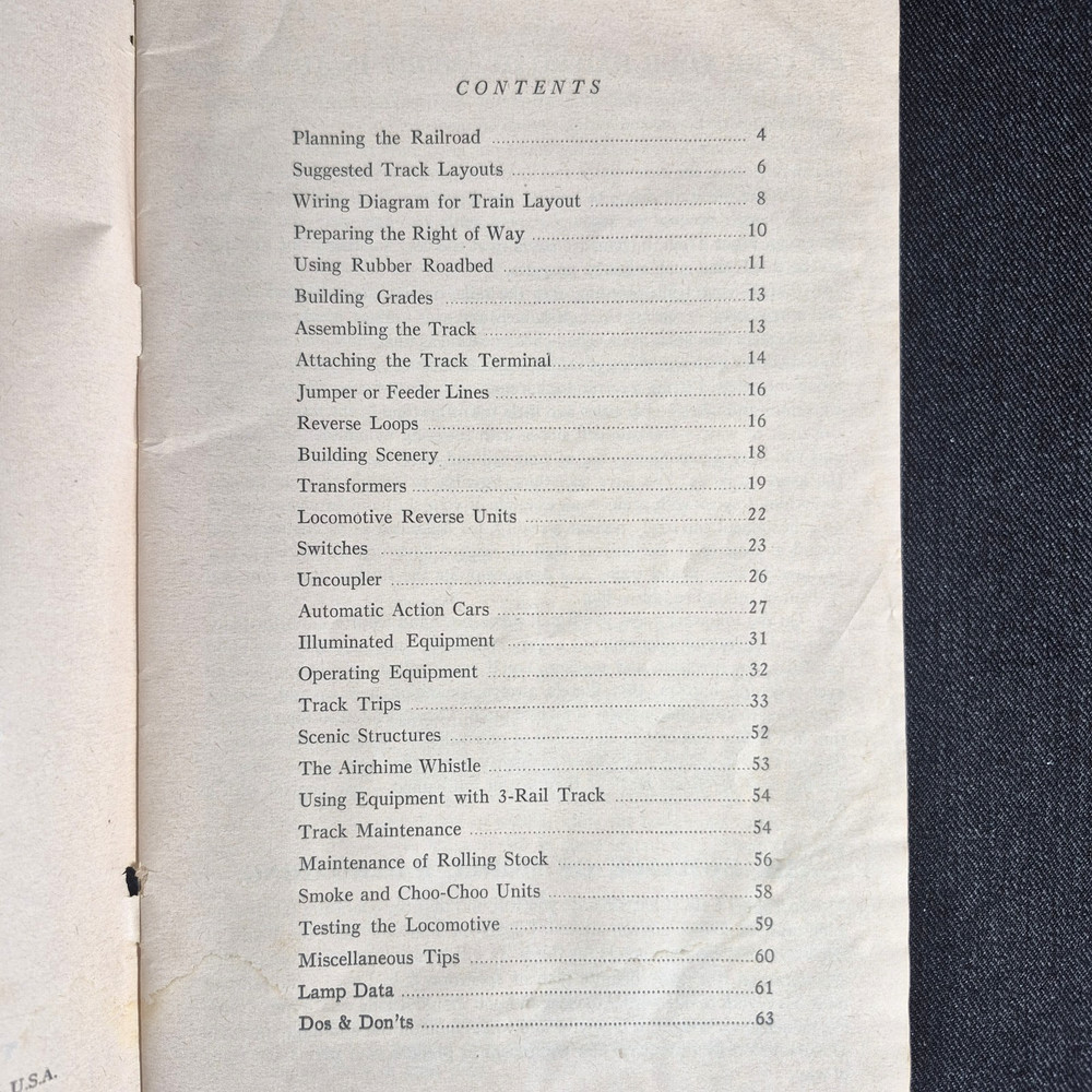 American Flyer Instructions For Assembling And Operating Trains Booklet 1952