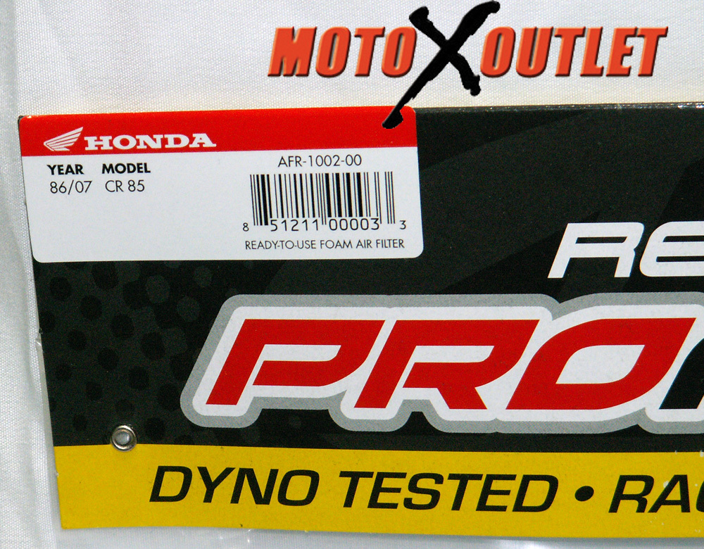 Honda CR 85 Air Filter Maxima Pro 1986-2007 CR85 CR80 Pre Oiled CR 80