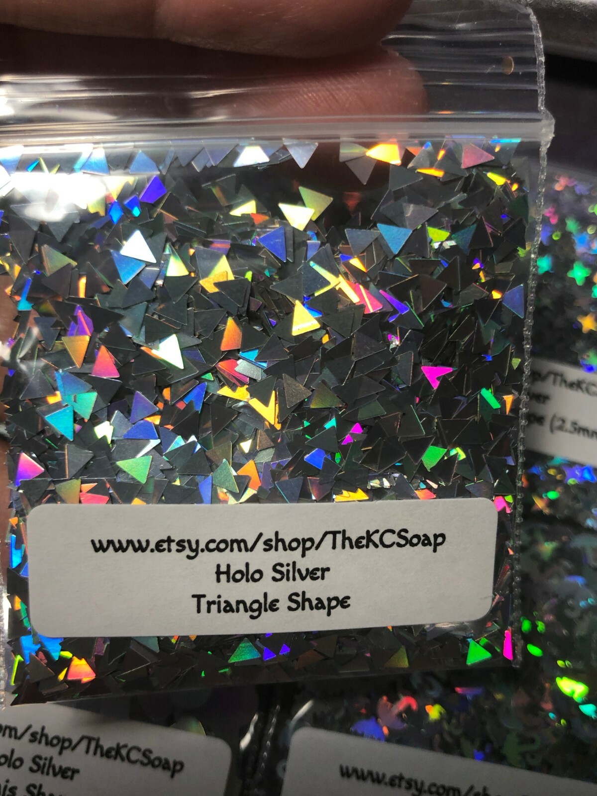 Solvent Resistant Holo Shape Glitter You Choose Color Nail Art Acrylic Gel Body