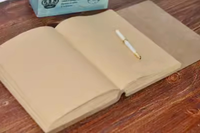 A4 Writing notes Notebook sketchbook Diary Notepad handmade leather coffee Q368