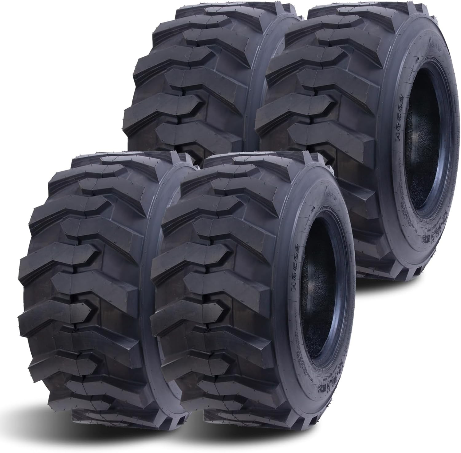 Set 4 12-16.5 Skid Steer Loader Tires 12x16.5 12PR SKS Long Wear Heavy Duty Tyre