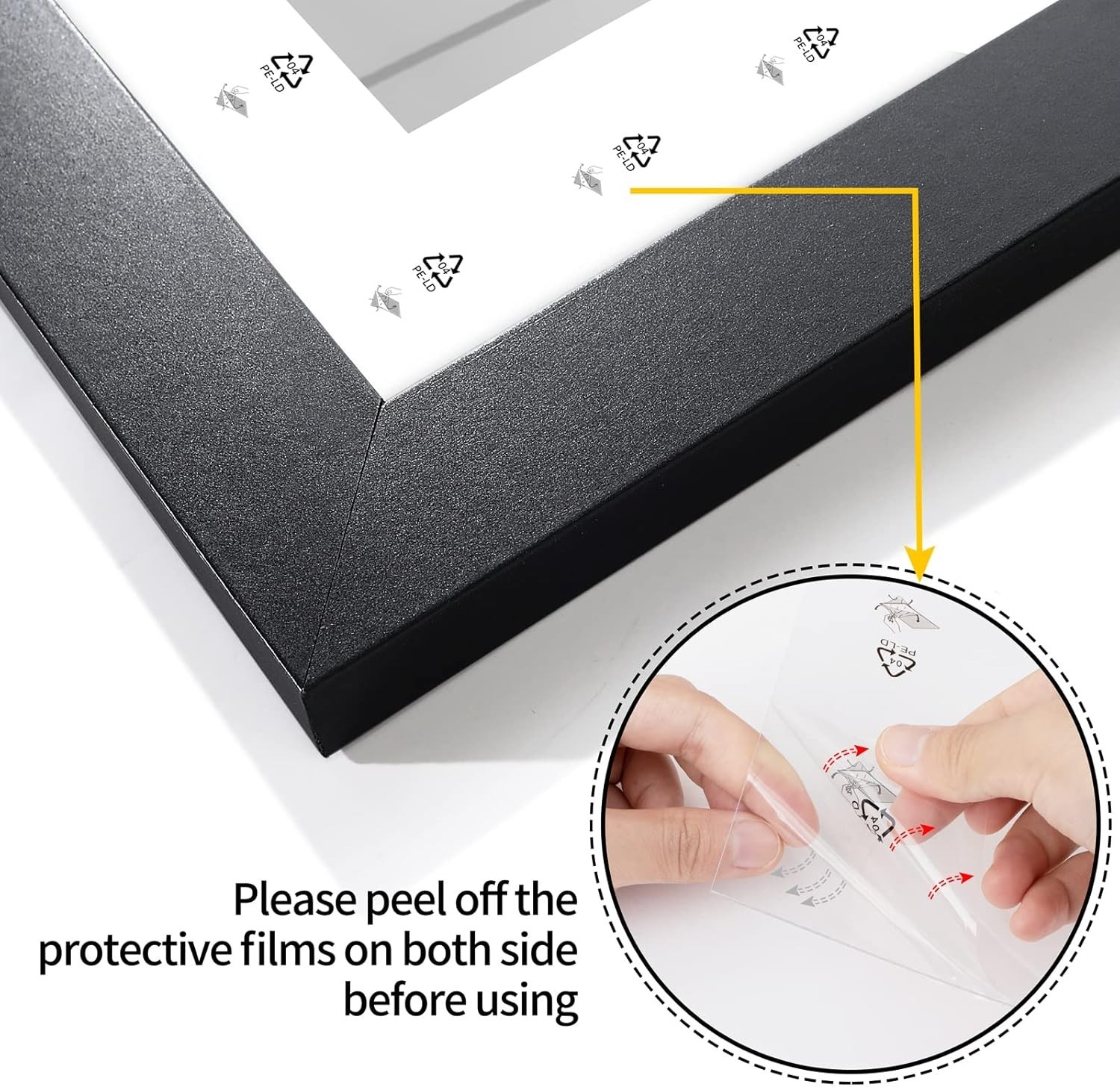 11x14 Picture Frame Black Poster, Frame Wood Photo Frame, Display Wall Mounting