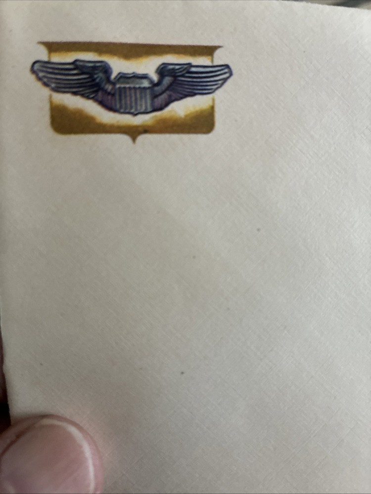 WW2 U.S. Army Air Corps, Home Front Patriotic Letter Head and Envelope Set