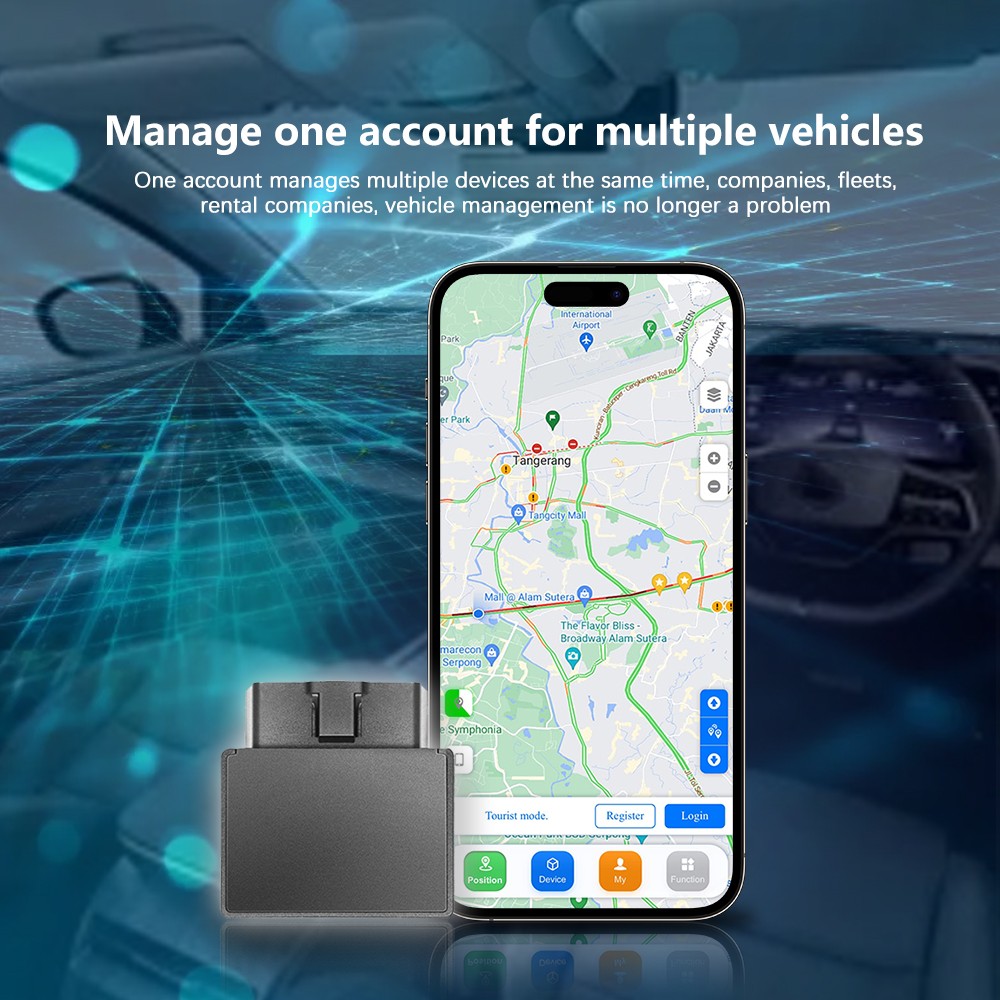 Labwork GPS Tracking Device GT08 - OBD Tracker 4G-LTE for Android and iPhone