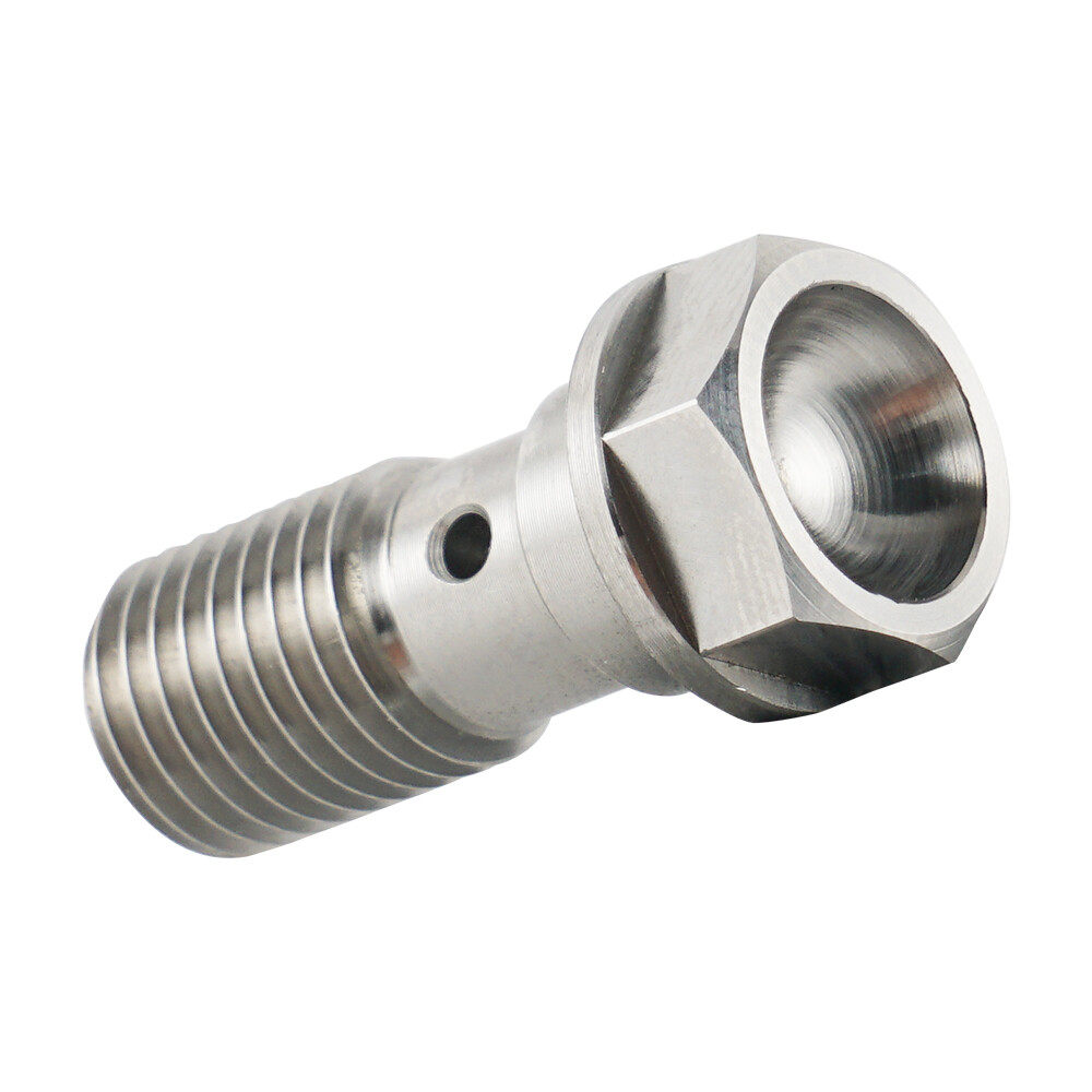 Titanium Single Banjo Bolt Screw M10x1.25 Pitch 23mm For Honda Kawasaki Yamaha
