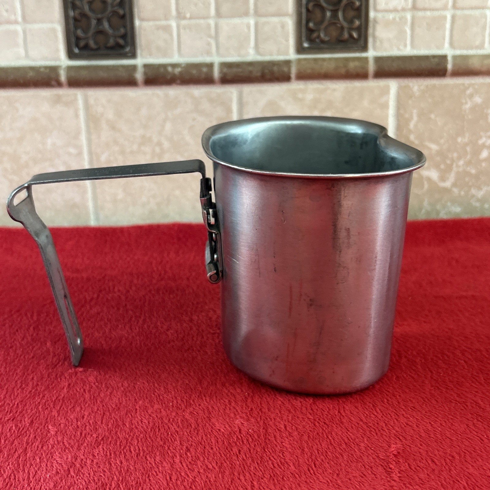 US Military Early Vietnam Steel Canteen Cup Dated 1965 US Army