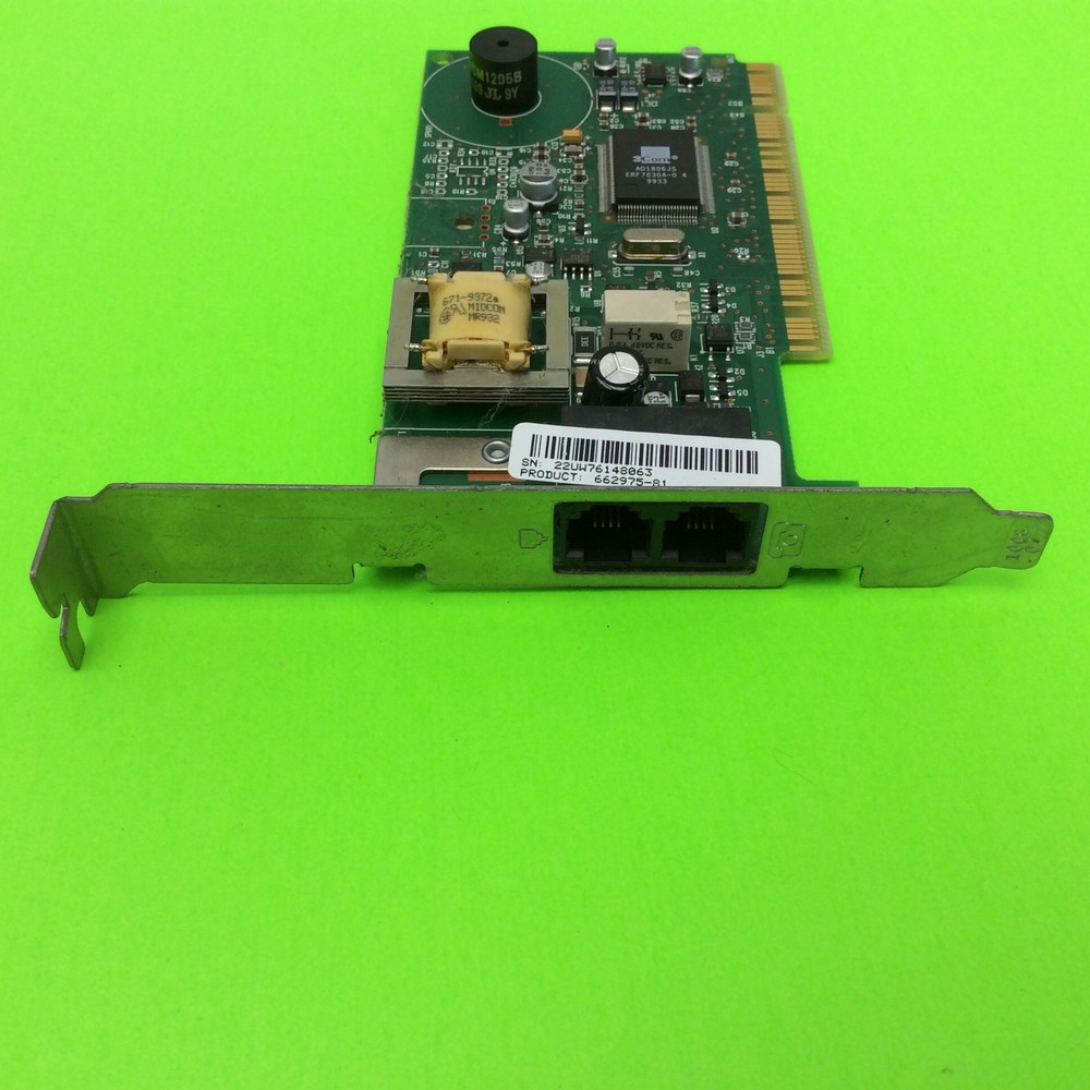 Desktop Computer Modem Card Modem 4X2USA-25314-M5-E 662975-81 3COM