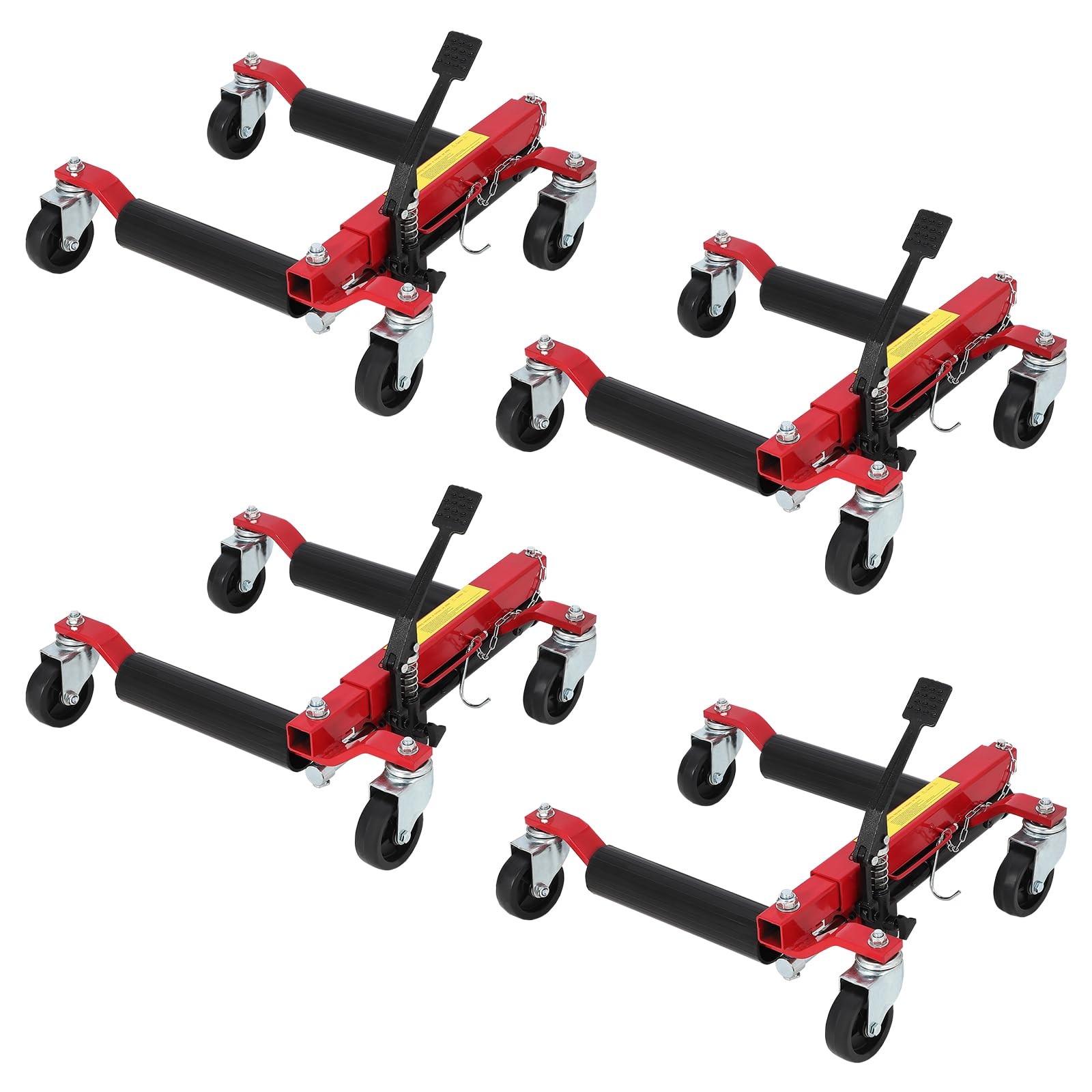 4x Hydraulic Car Wheel Dolly Jack Heavy Duty 6000 LBS Vehicle Skates Positioning