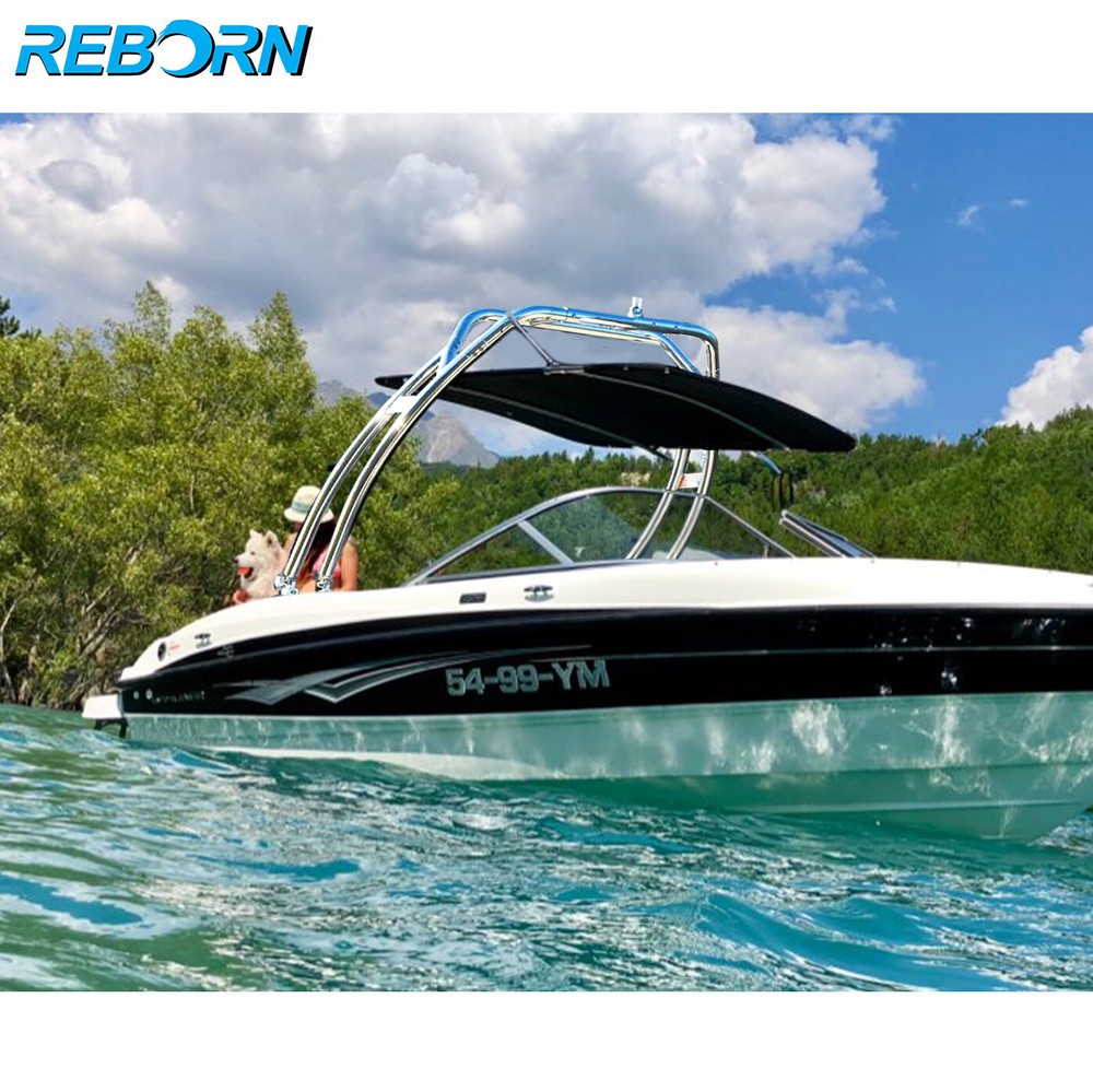 Reborn Launch Forward-facing Wakeboard Tower Polished Fast Install & Fold Down