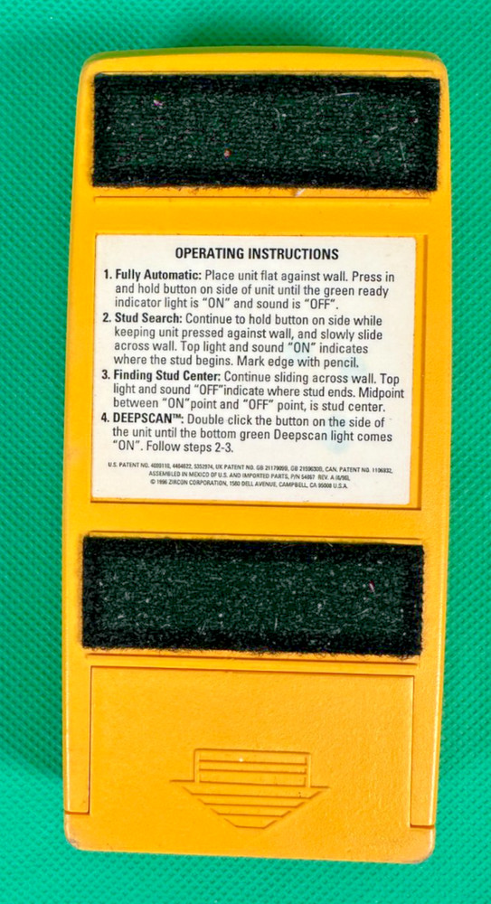 Zircon StudSensor Pro 4.0 Stud and Joist Finder with DeepScan & Case Tested