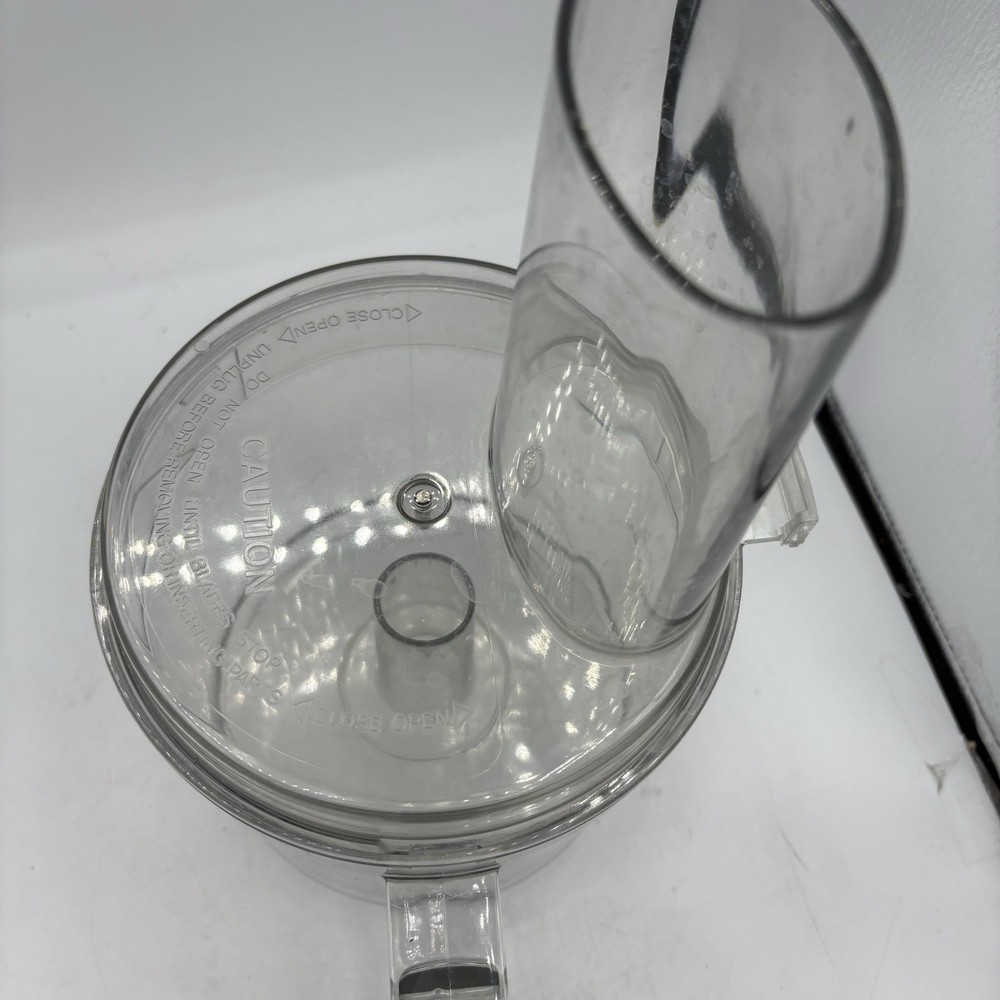Hamilton Beach Food Processor 70100 Replacement Lid Work Bowl Pusher OEM Clear