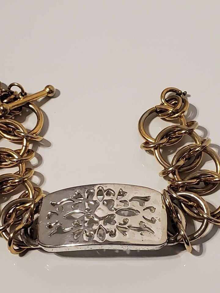 Two tone Premier Design Bracelet 6" (B178)