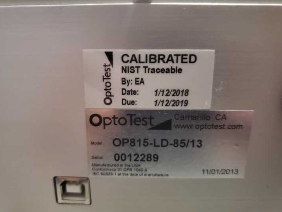 OptoTest OP815-LD-85/13 OP815 Insertion Loss Meter