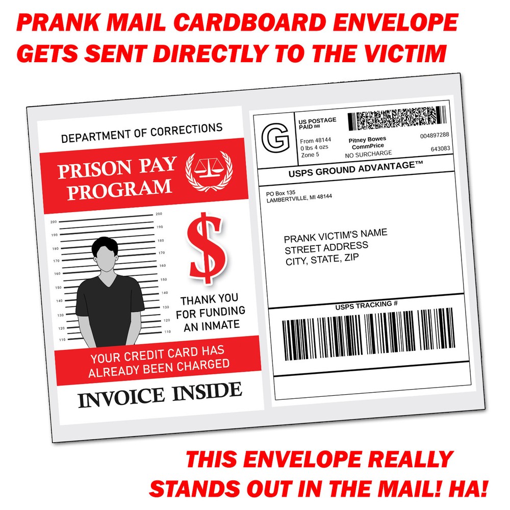 Pranks Fake Prison Pay Packet Prank Mail Sent Anonymously!