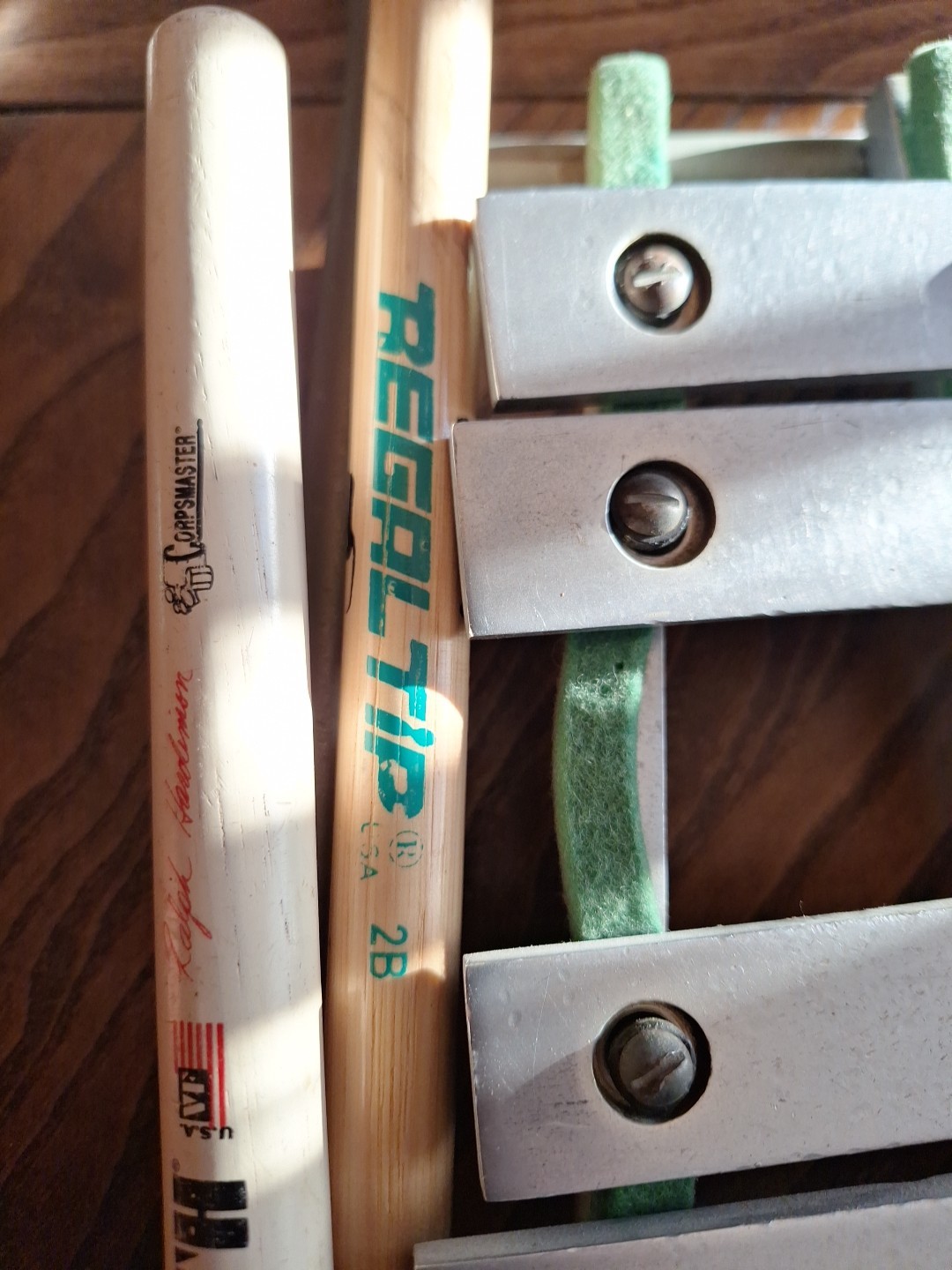 B.F.Kitching & Co Marching Bell Lyra Glockenspiel Xylophone Vintage +Mount Tube*