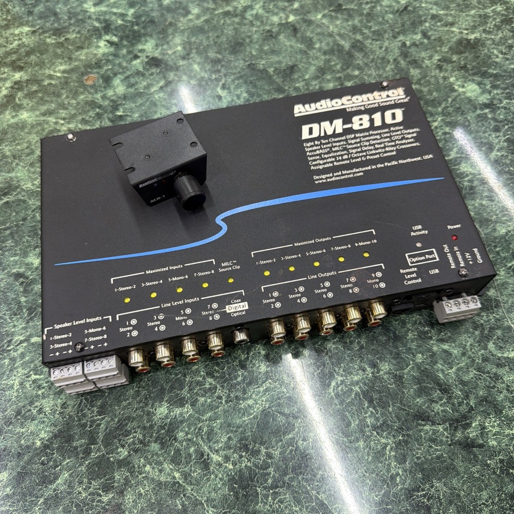 AudioControl DM-810 8 Input 10 Output DSP Matrix Processor and ACR-3