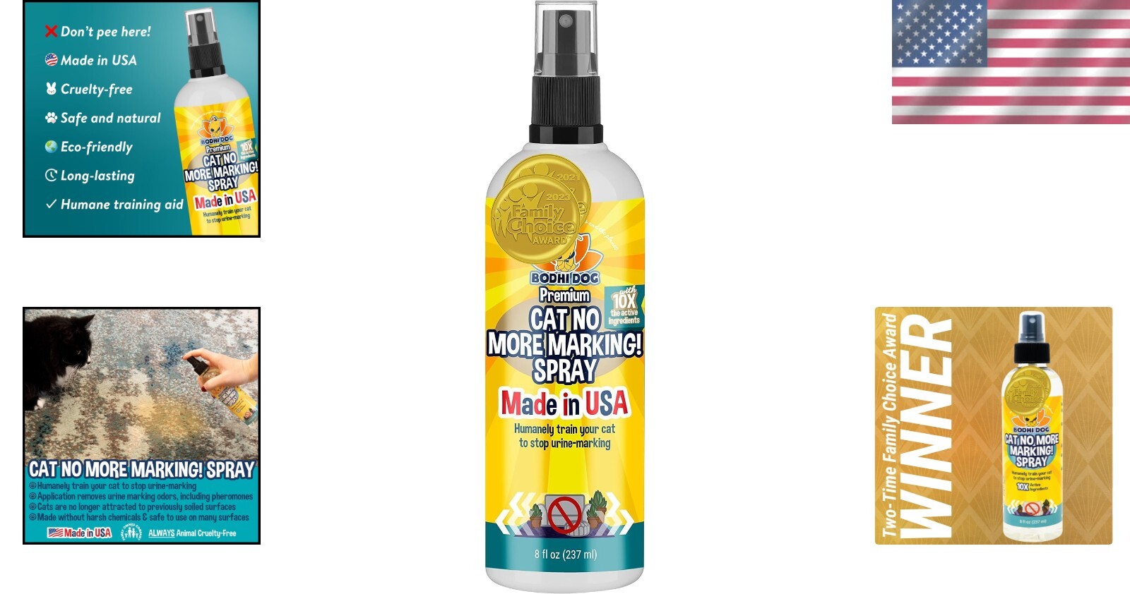 Cat No More Marking Spray: Pet-Safe Urination Deterrent for Indoor & Outdoor Use