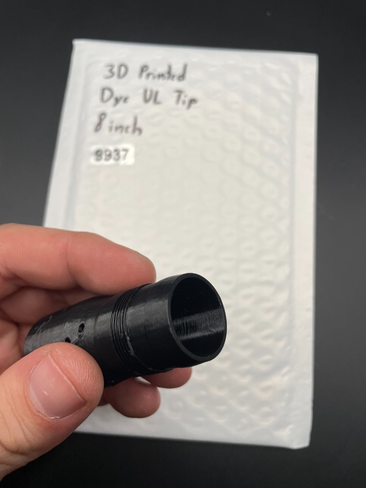 3D Printed Dye UL Tip 8 Inch