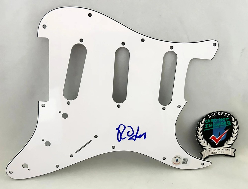 Robert Smith Signed Electric Pickguard The Cure Beckett BAS 1 COA