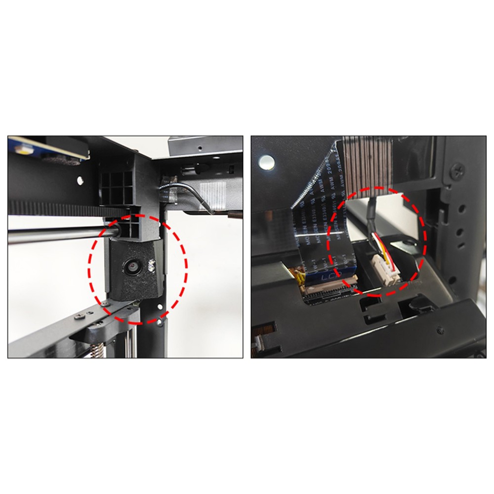 For Flashforge Adventurer 5M/5M Pro 3D Printer Camera Assembly w/ Extension Cord