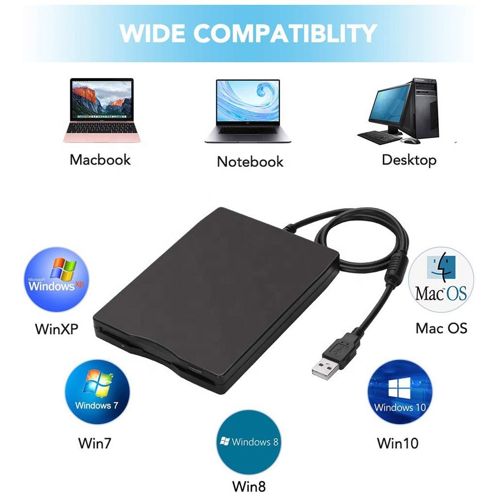 Floppy Disk Reader 1.44Mb USB Floppy Disk Drive/Player/Converter External 3.5