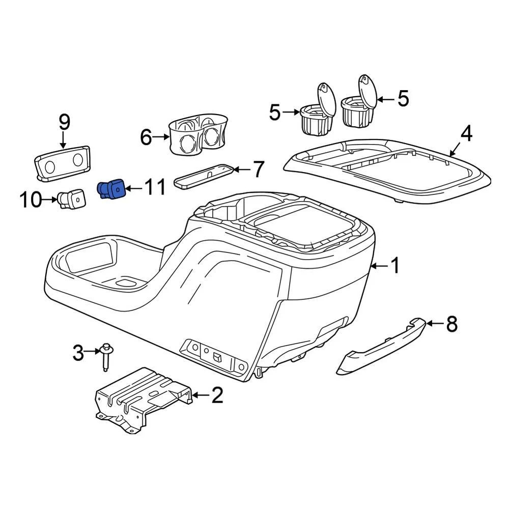 Chrysler 68229847AB Front Audio Auxiliary Jack