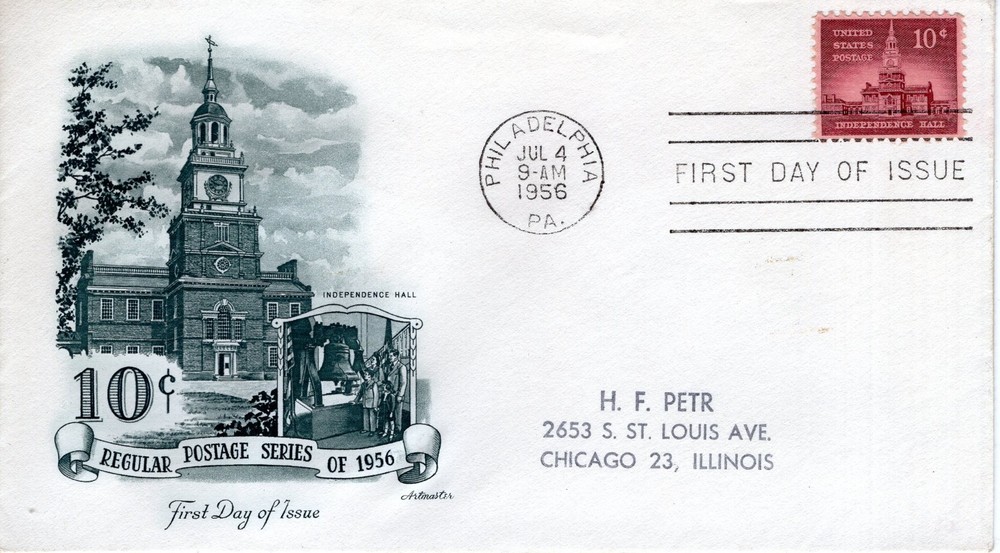 10 CENT REGULAR POSTAGE SERIES - 1956 - DC791